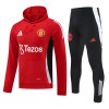 Manchester United Hoodie Training Huppari 2024-25 Punainen - Miesten